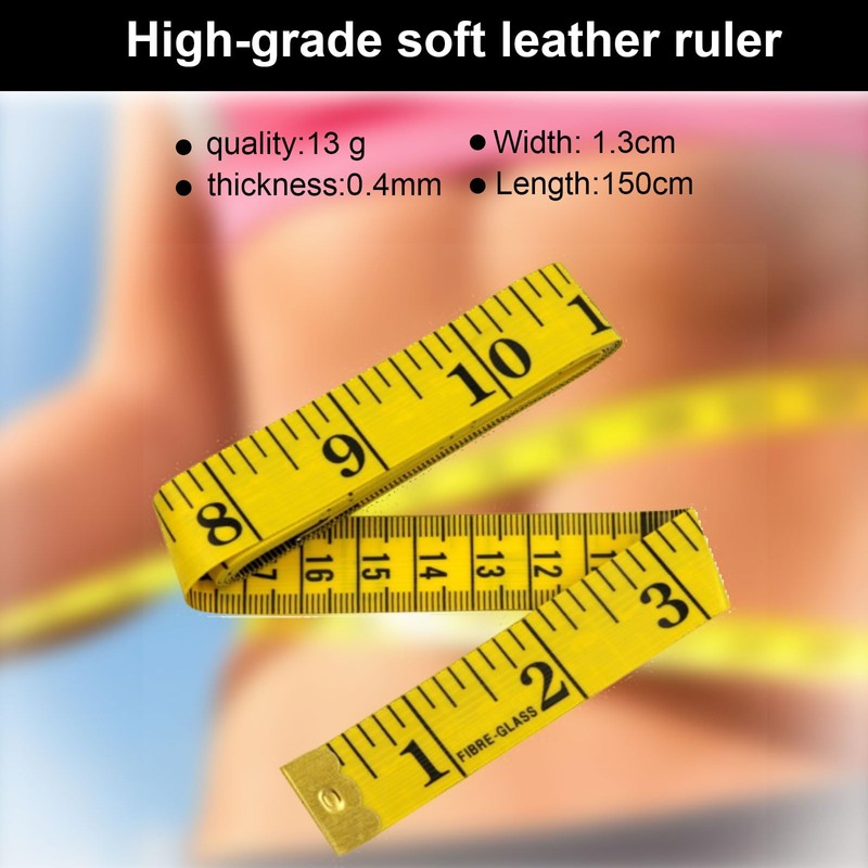 SLIVERBA Pack of 4 Tape Measure, Double-Sided Body Measuring Tape,