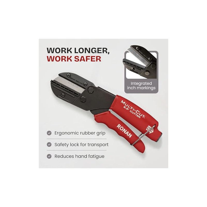 Ronan Multi-Cut Industrial Cutter – Heavy-Duty Blade for Plastic, Rubber,