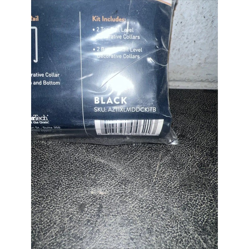 TimberTech Impression Rail Express Classic Rail Decorative Collar Kit Black