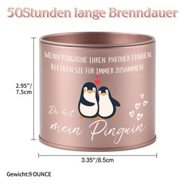 CadeauJoie Geschenke für Freundin, Geschenk Freundin Geburtstag, 9OZ kerzen Geburtstagsgeschenk für Freundin, Valentinstag Jahrestag Weihnachten Hochzeitstag Geschenk für Sie