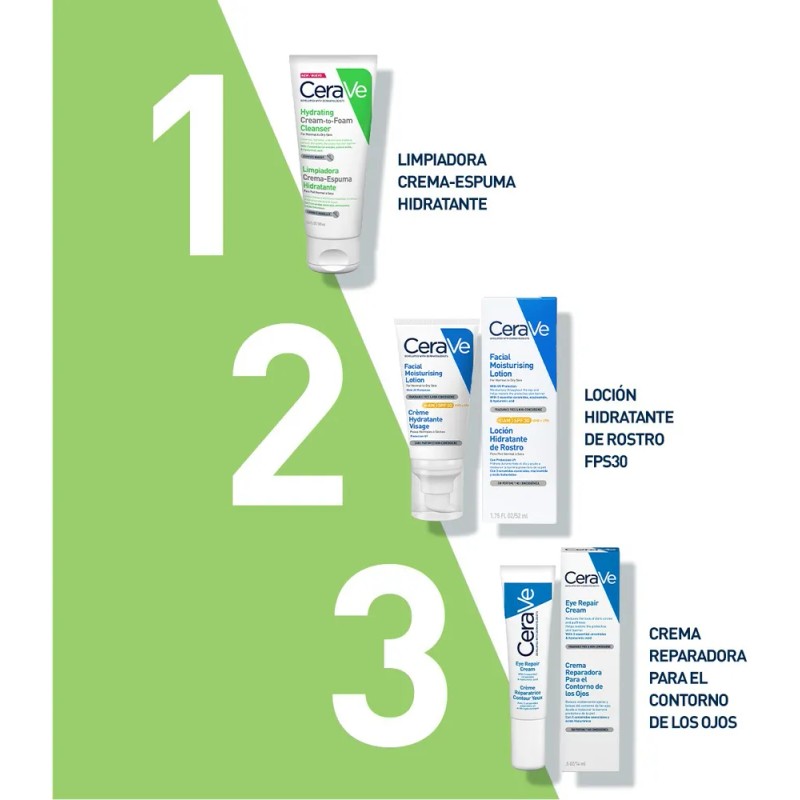 Limpiadora Crema-Espuma Cerave Hidratante Para Rostro 100ml