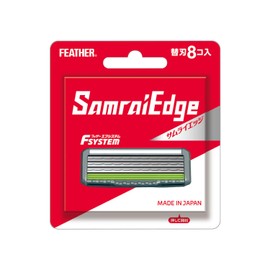 FEATHER F-System Samurai Edge Replacement Blades, 8 Pieces