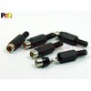 POPESQ® 5 Stk. x RCA Cinch Buchse 1 polig Schwarz
