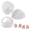 Dummy Case, 4 Pack Transparent Baby Dummy Case Pacifier Case