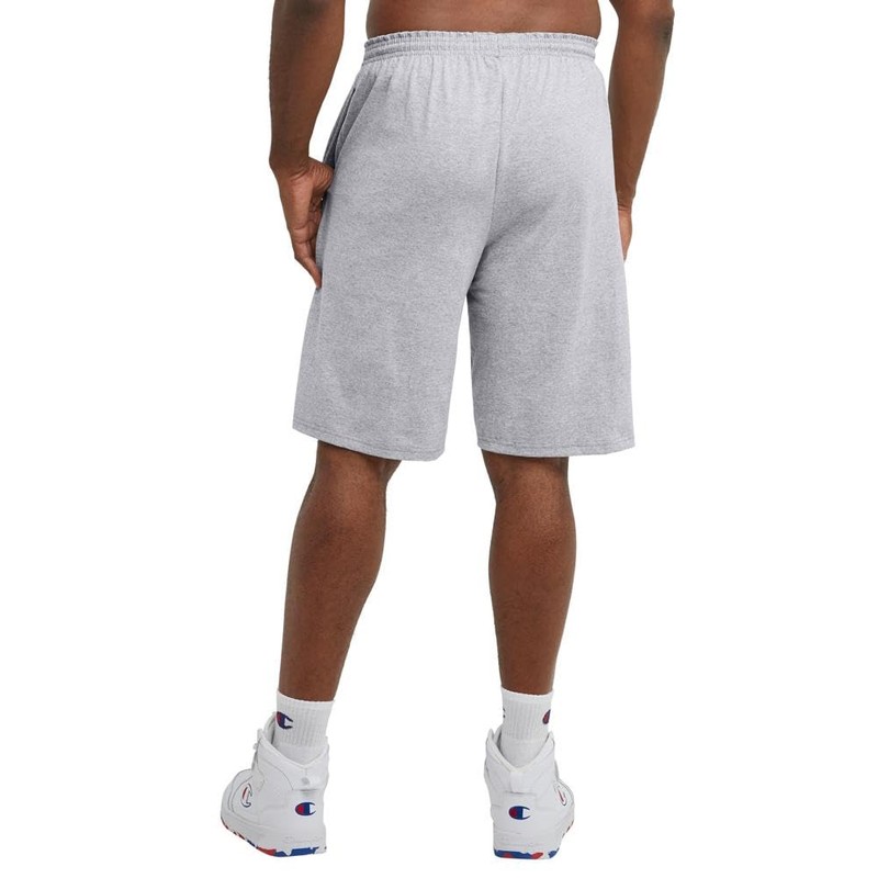 Champion Men's Jersey Short with Pockets Shorts, Oxford Gray C