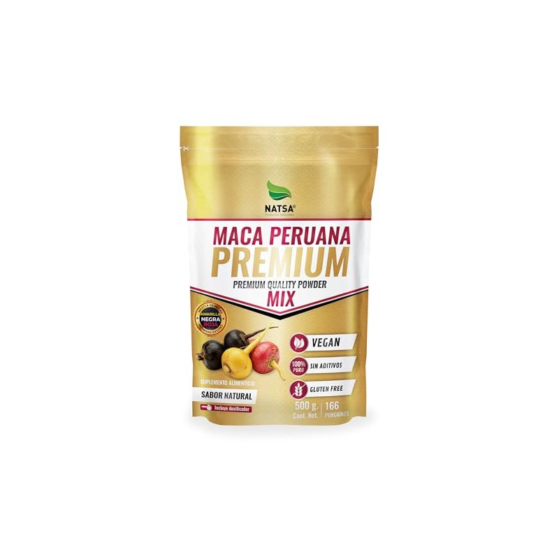 NATSA Maca Premium 500 g (Amarilla, Negra y Roja)