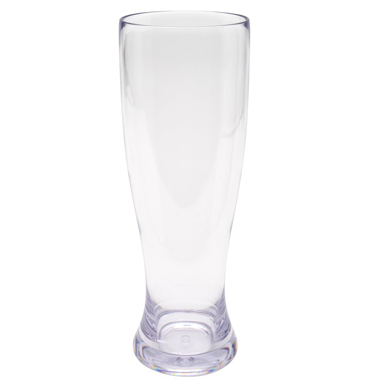 G.E.T. Heavy-Duty Shatterproof Plastic Pilsner Beer Glasses, 20 Ounce (Set