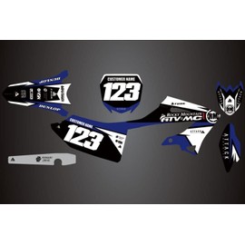 Attack Graphics Custom Fury Complete Bike Graphics Kit for Yamaha YZ125X 2025