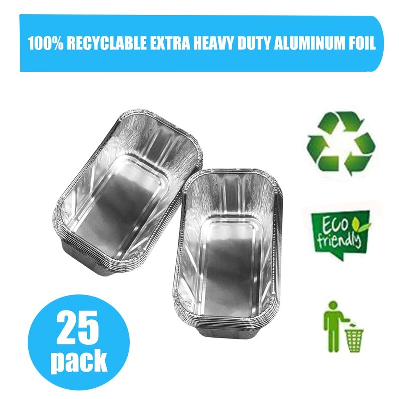 DONSIQIZZ 25 Pack Foil Drip Pan Liners for Char Griller