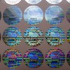 100 Round Bright Silver Hologram Sequentially Numbered Tamper Evident Security