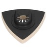 5PCS Wool Polishing Pad with Alloy Steel Base Triangular Felt