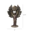 Veronese Design Archangel Metatron Holding Up Sacred Geometry Cube Statue