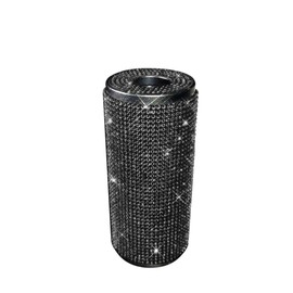 Bling Bling Car Tissue Holder,Car Cup Holder Tissues,Shiny Crystal Diamond Tissues Cylinder, Tissue Dispenser Car Tissue Tube Box Universal Napkin Holder Trash Bin for Car Vehicle Bathroom Office