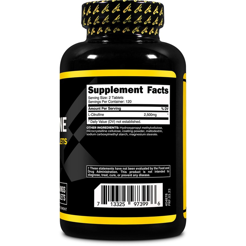 Primaforce Primaforce L-Citrulline 2500mg, 240 Tablets, 120 Servings