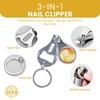 3-in-1 Scripture Nail Clipper Multitool, Green - Man of God,
