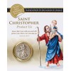 Saint Christopher Magnetic / Sticky Car Dash Plaque ~ Medal