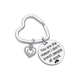 7RVZM Coworkers Keychain Office Keychain Employee Appreciation Gift Colleague Jewelry New Job Gift, Coworkers Keychain, Standard