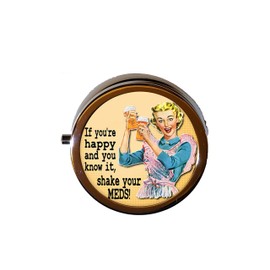Shake You're meds Pill Box Sarcasm Medication Box Jewelry
