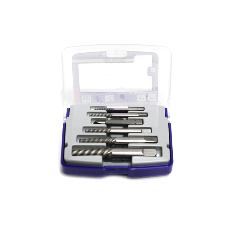 Tivoly 11111070001 Damaged Stud/Screw Extractors, Grey, Pack of 6 Pieces