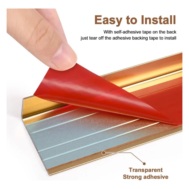 Protector De Aluminio Autoadhesivo Antideslizante Para Borde