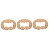 OATIPHO 3pcs Wooden Massage Roller Portable Back and Foot Massager