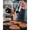 Electric Salt and Pepper Grinder Set with Rechargeable Base -