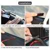 DOTAATDW Car Window Seal Strip 13.12 Ft V-Shaped Window Sealing