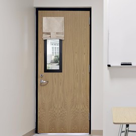 RYB HOME Classroom Door Window Cover, Privacy Sunlight Shades for Classroom Windows and Doors Cover Lockdown Shades, Room Darkening Design Blocks Views, W 8 x L 36, 1 Panel, Khaki
