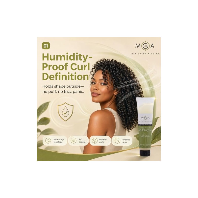 Max Green Alchemy Scalp Rescue Sculpting Gel, 5.5 Ounce