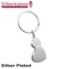SILBERKANNE Exclusive Key Ring with Hearts 8 x 3.5 cm
