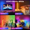 Borllyem Smart LED Light Bars, TVLEDICWW TV Backlight with Double