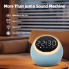 Henescribe White Noise Machine with 25 Soothing Sounds, Alarm Clock