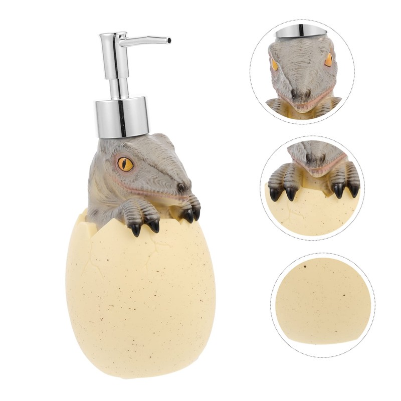 WOONEKY Break Dinosaur Design Pump Bottle 560ml Liquid Soap Dispenser