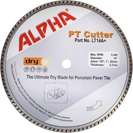 Alpha PT Cutter 14" Dry Cutting Turbo Blade LT14A+