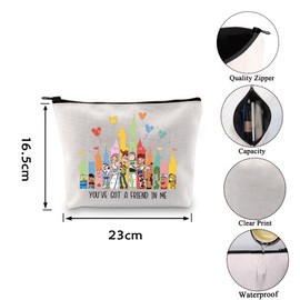 VAMSII Cartoon Toys Inspired Cosmetic Bag You've Got A Friend In Me Perfect Friendship Gift (Friend In Me)