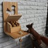 Squirrel Feeder with Flap - Animal Friendly Extra Large Wooden