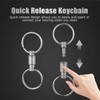 Titanium Quick Release Keychain, Detachable Key Ring Heavy Duty Swivel