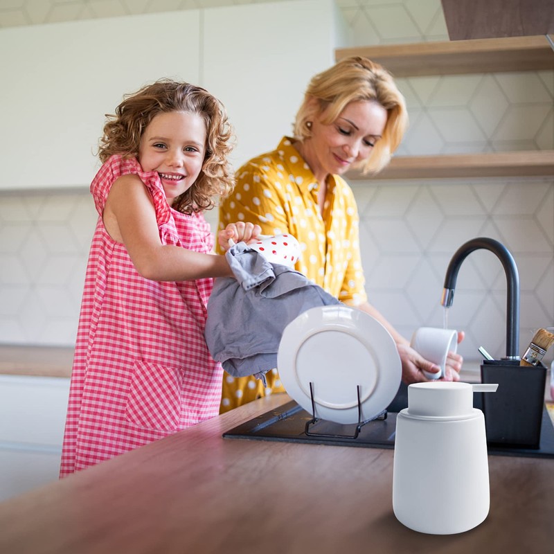 TOOZFO Soap Dispenser Ceramic with Easy-to-Press Pump Hand Lotion Liquid