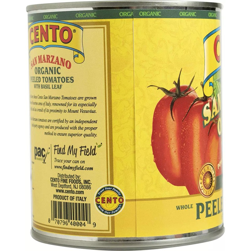 Cento San Marzano Organic Peeled Tomatoes Pack of 6