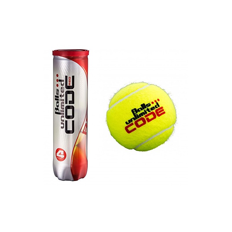 Balls ... unlimited Code Red Tennisbälle - 4er Dose