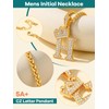 Letter Initial Necklace K Chain Gold Necklace Men Collares De