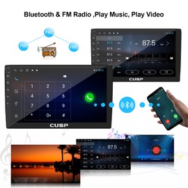 2025 New Android Car Stereo Radio GPS 10 Inch Touch Screen 1280*720 Pixels Double Din Bluetooth FM Receiver Wireless Car Play Android Auto With WiFi Mirror Link for Phone Camera In Dash Kit Head Unit