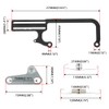 muge racing 304147 EZ-EFI Cable Mount Kit Throttle Cable Mount