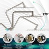 Rain Shower Head Extension Arm, Upgrade 12 Inch Metal Shower