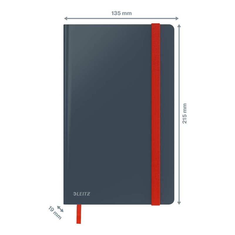 Leitz A5 Ruled Hardcover Notebook, 80 Sheet, Cosy Range, Velvet