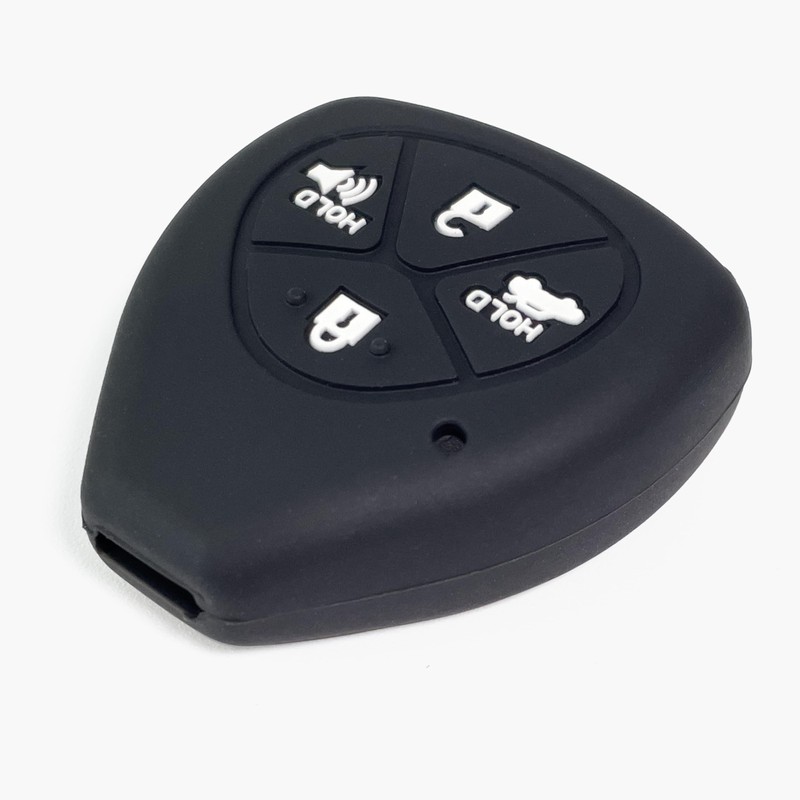 2-pcs Click&Fit Silicone Key Fob Covers for 2008-2013 Toyota Camry