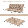Snubbull Porch Swing Cushion with Backrest 2-3 Seater Outdoor Bench