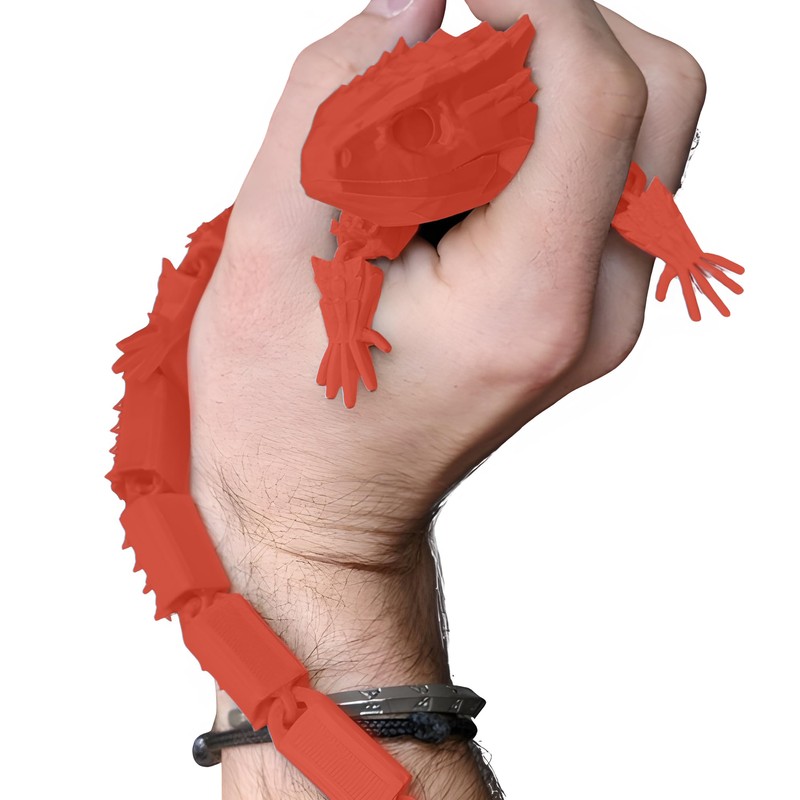RJW Design Store Large Reptile Fidget - Articulated Lizard, Anxiety