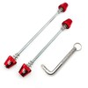 ONIPAX Anti-Theft Bike Locking Skewer Set with 7-Lobe Key Fixed-Spring