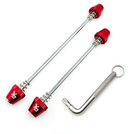 ONIPAX Anti-Theft Bike Locking Skewer Set with 7-Lobe Key Fixed-Spring Axle